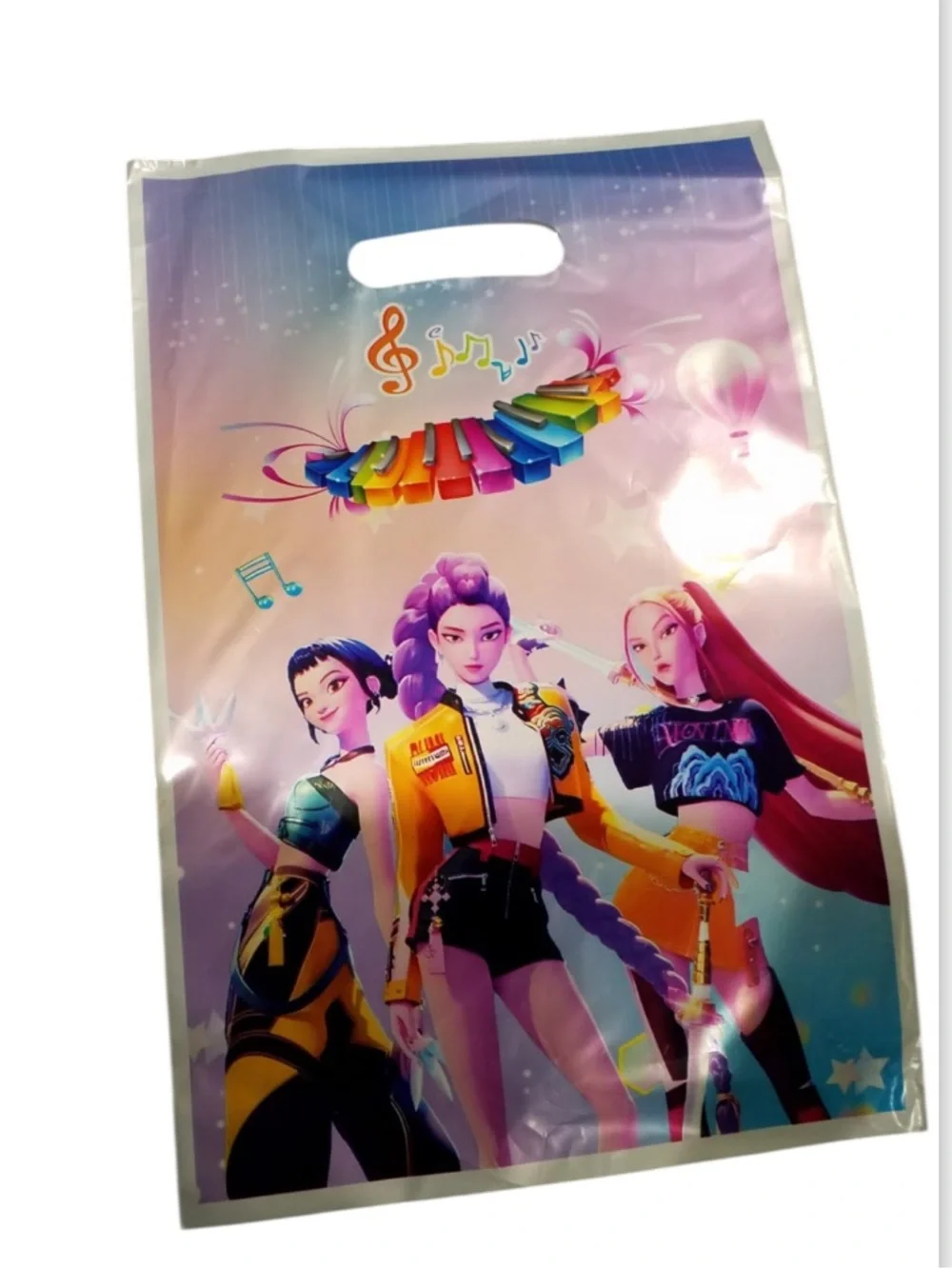 K-Pop Inspired Party Favor Bags, Music Gift Bags with Handles, Goodie Bags